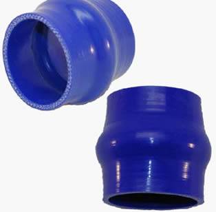 Straight silicone hump hose, 4-ply polyester reinforced