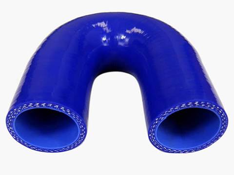 180°elbow silicone hose, 3-ply polyester reinforced