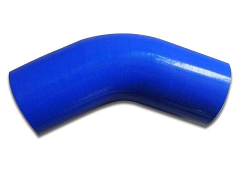 45 degree elbow silicone hose - polyester reinforced