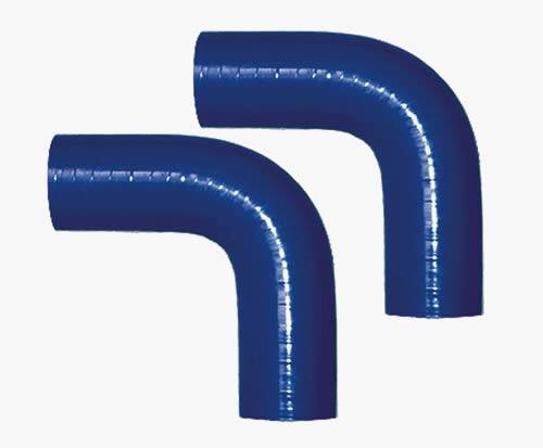 90 degree elbow silicone hose, Fluoro lined for oils and fuel