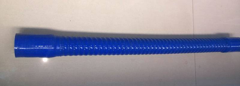 2.5 To 2.75 Inch 90 Degree Blue Silicone Radiator Hose - Flexible Reducer Bend (64mm To 70mm)
