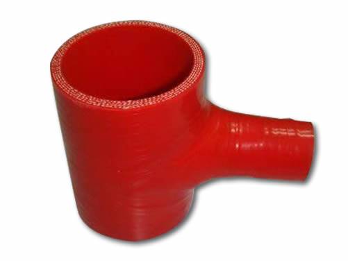 T silicone connector | T silicone hose, 4-ply polyester reinforced